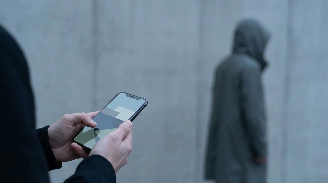 Person mit Smartphone und digitaler Geldbörse als Sinnbild für anonymes Spielen ohne Verifizierung