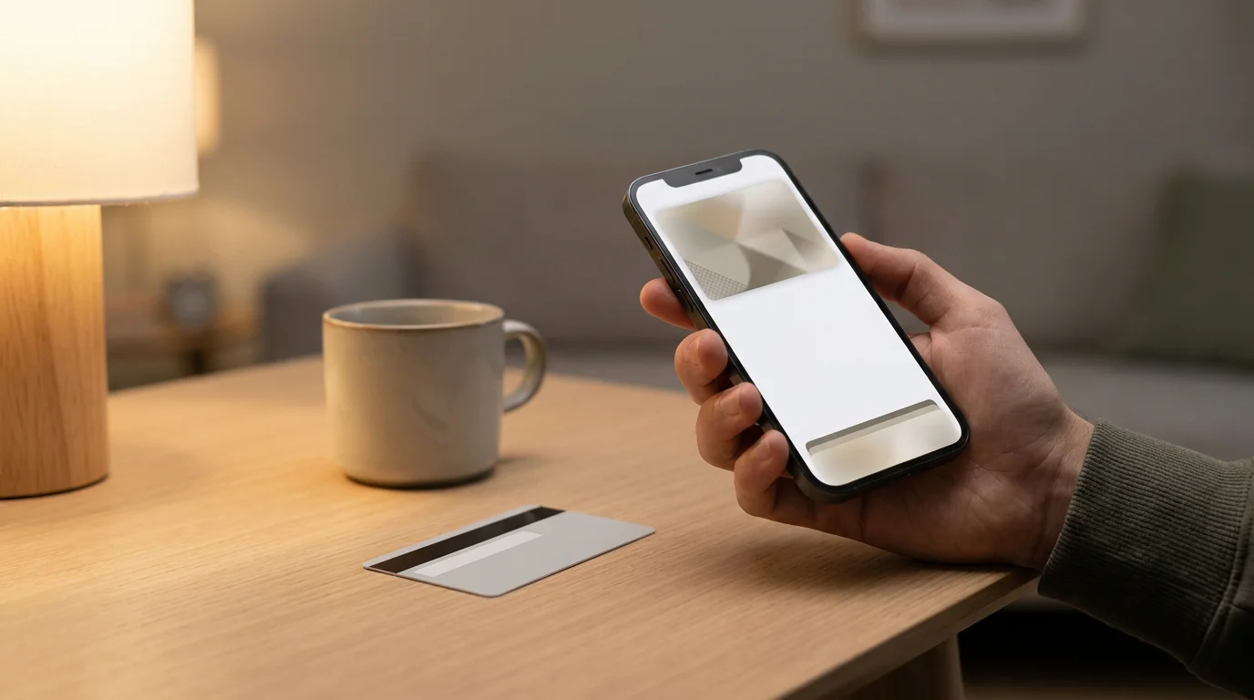 Smartphone mit neutraler Krypto-Wallet und Prepaid-Guthaben als Zahlungswege ohne Limit