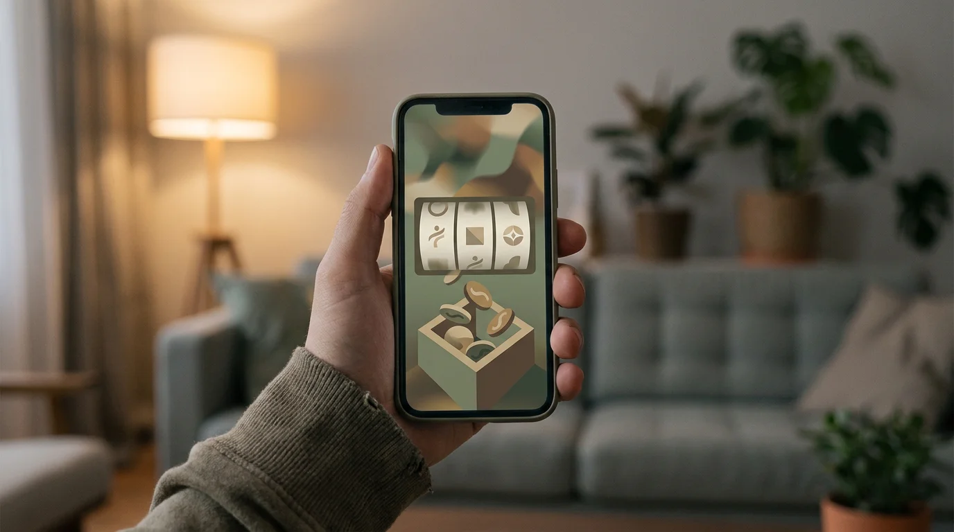 Demo-Modus mit virtuellem Spielgeld-Guthaben auf dem Bildschirm