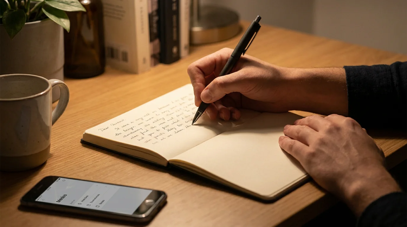 Notizblock mit handschriftlichen Notizen zu Einzahlungslimit und Höchsteinsatz
