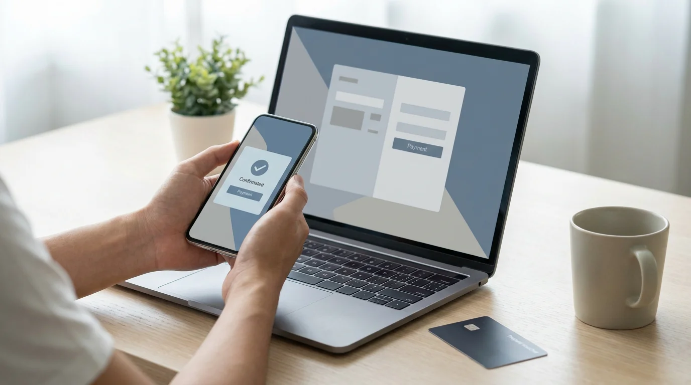 Einzahlung für den 100-Prozent-Bonus über PayPal und Paysafecard am Laptop