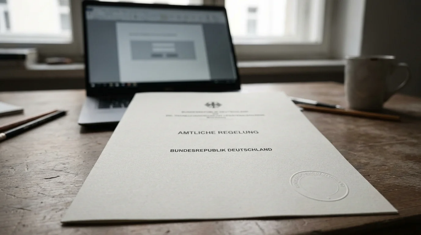 Deutsche Glücksspiellizenz der GGL als Dokument mit Stempel