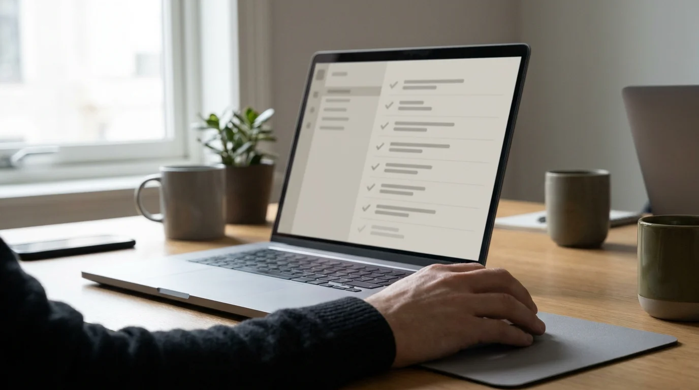 GGL-Whitelist der legalen Online-Casinos in Deutschland auf einem Laptop-Bildschirm