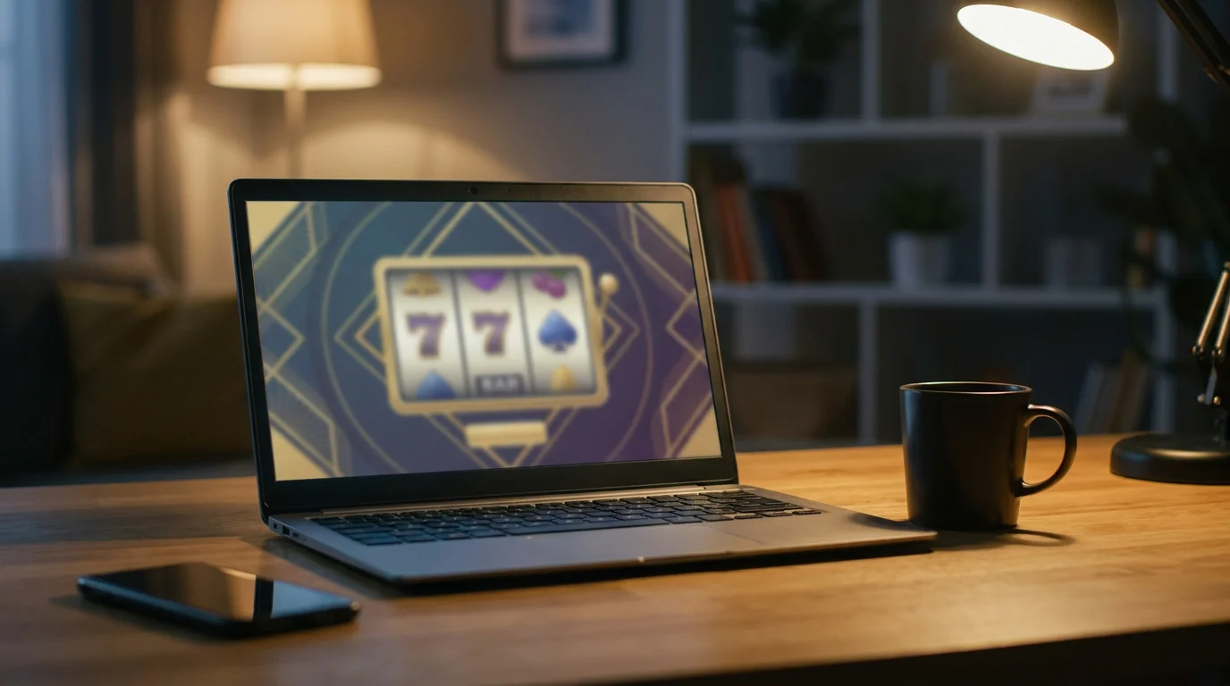 Internationales Trustly Casino mit Pay-n-Play am Laptop geöffnet