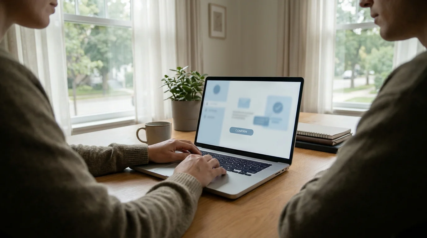 Klarna Sofort im Casino: Online-Banking-Überweisung am Laptop