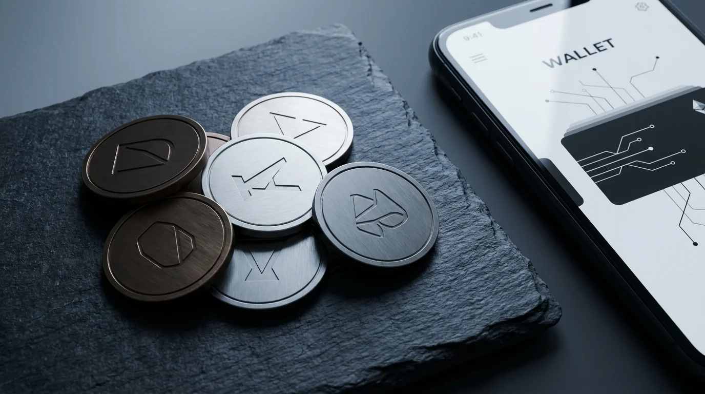 Verschiedene Kryptowährungen als Symbole für die Einzahlung im Casino
