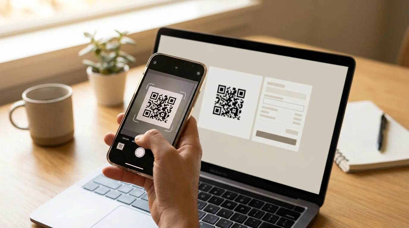 Bezahlvorgang mit Wero per QR-Code-Scan in der Banking-App am Smartphone