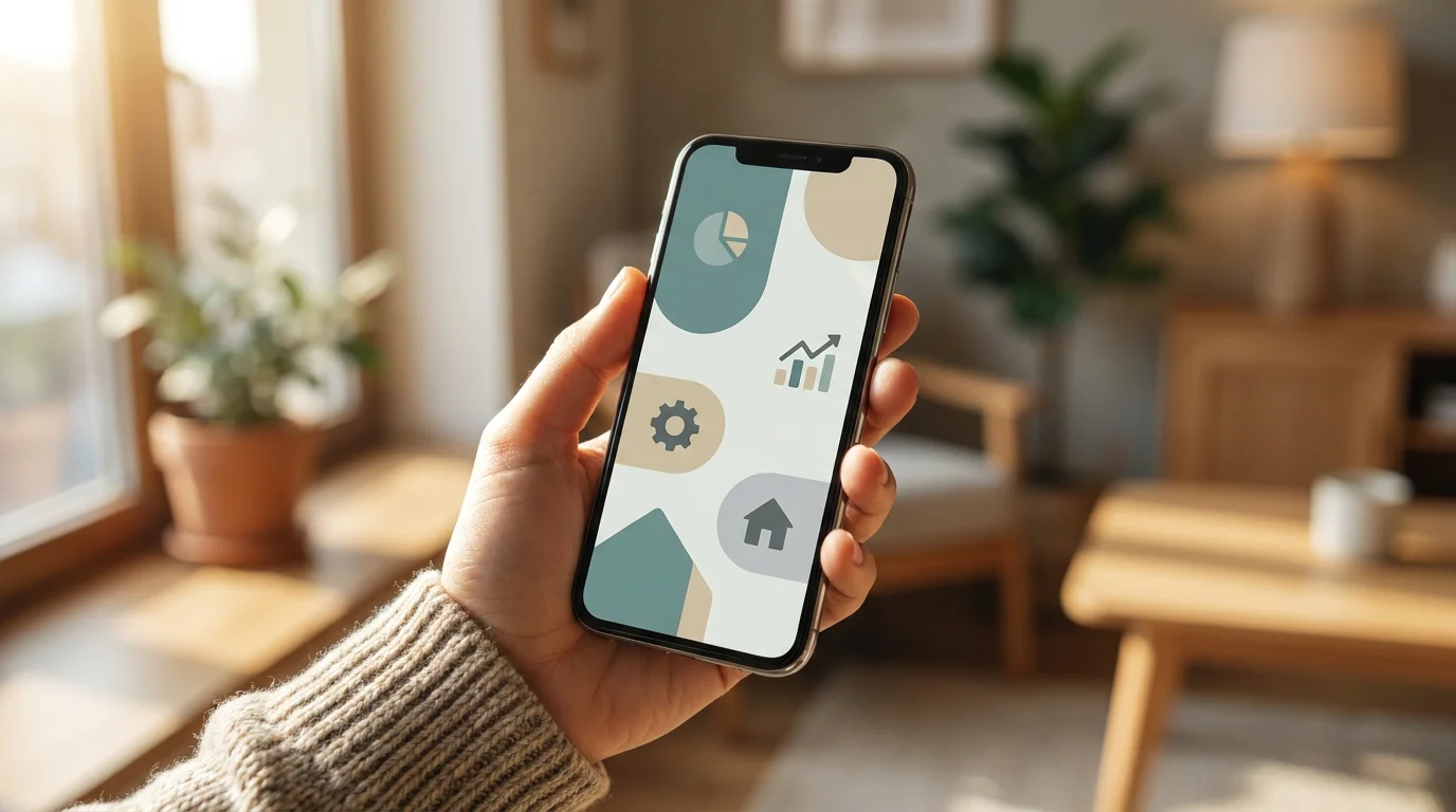 Nahaufnahme eines Smartphones mit einer neutralen Slot-Casino-Oberfläche in deutscher Sprache