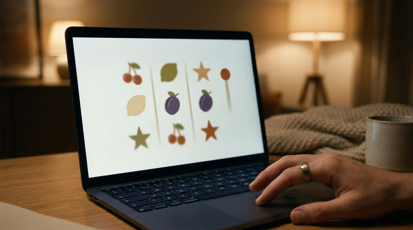 Neutrale Walzensymbole als Sinnbild der Spielauswahl im Casino-Vergleich