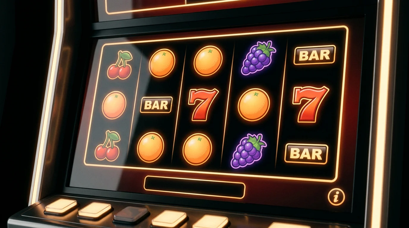 Spielautomaten mit hoher Gewinnchance und sichtbarer Auszahlungsquote am Bildschirm