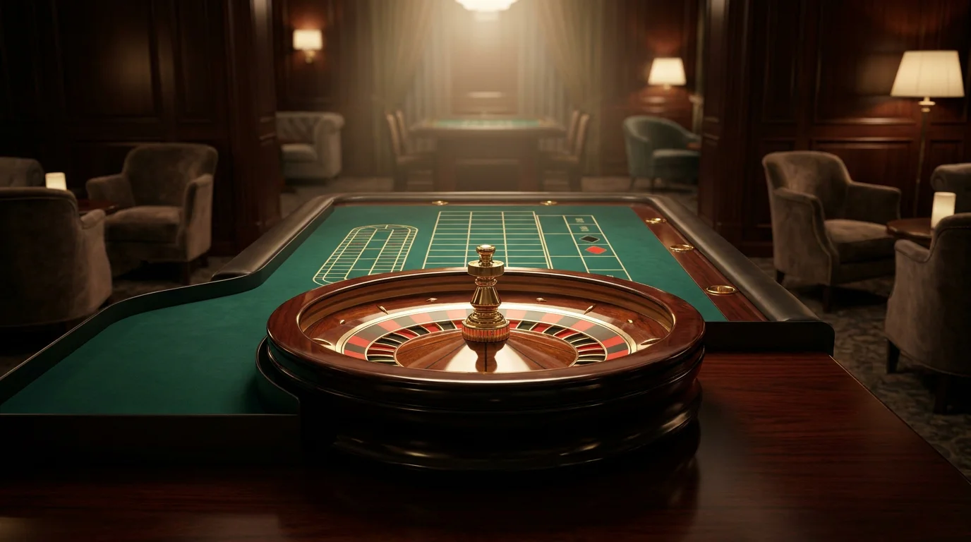 Live-Roulette-Tisch als Sinnbild für die Spielauswahl im Tether-Casino